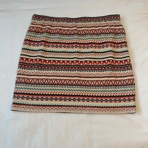 Chelsea & Violet Multi-Color Mini Skirt Size Large